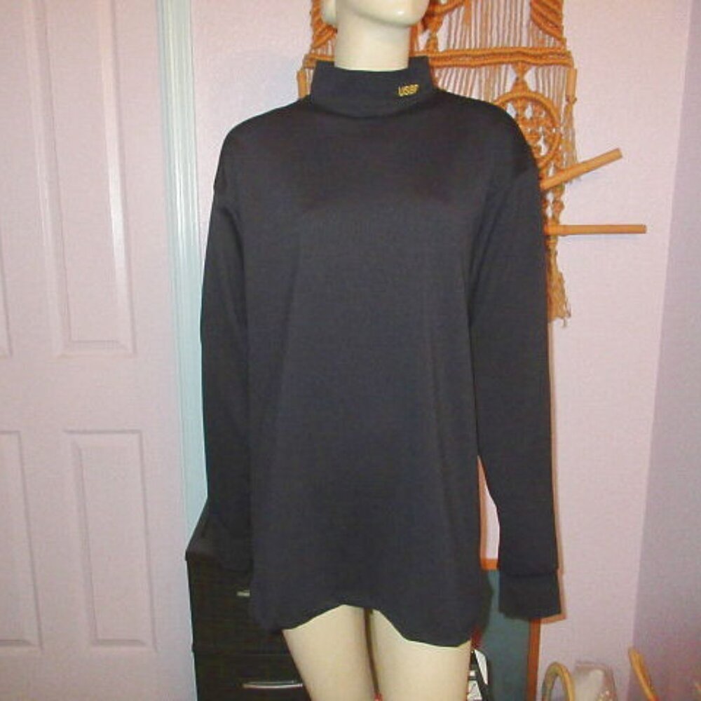 Elbeco FlexTech Base Layer Mens L Mock Turtleneck Black Performance Thermo Tech
